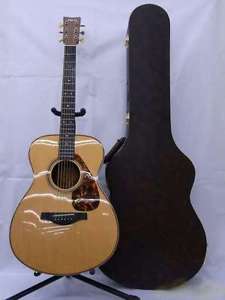 YAMAHA LS26 LS-26 ARE Natural Acoustic Guitar Original Hard Case Rare JAPAN
