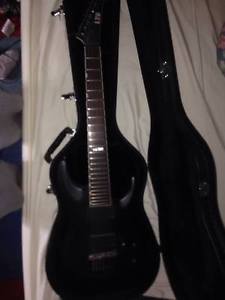 ESP LTD MH-417 7-String Guitar with Hard Case & Strap