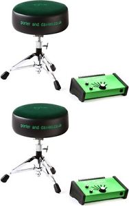 Porter & Davies BC Gigster Drum Throne - Round Seat (2-pack) Value Bundle