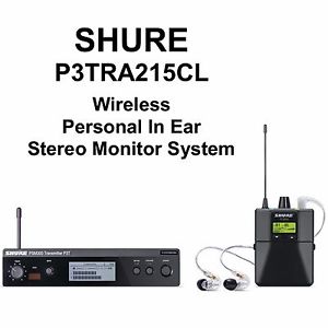 SHURE P3TRA215CL PSM 300 Wireless Stereo Personal in Ear Monitor System