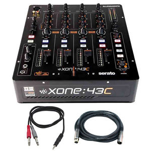 Allen & Heath 4+1 Channel DJ Mixer w/ Soundcard + Accessories Bundle