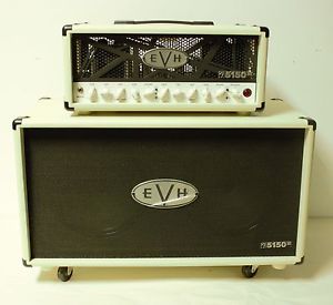used EVH 5150 III 50W amp head with EVH 212ST 2x12 Cab, RARE WHITE! near mint!