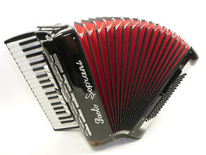 Akkordeon , Paolo Soprani, 96 Bass, Professionale 1 A