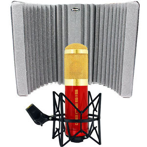 MXL Genesis Condenser Tube Mic with Shockmount & Auralex Mudguard