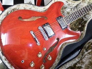 YAMAHA SA-700 335 Style Semi-Hollow MIJ Vintage W/Hard Case FREE SHIPPING