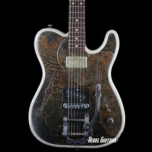 James Trussart Guitars Rust-O-Matic Driftwood Deluxe SteelTopCaster Tele