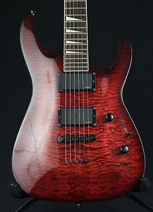 Jackson Dinky DKXT w/ upgraded EMG 81/85 Quilt Transparent Red