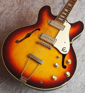 Epiphone, Casino Sunburst, 1988, Very Good condition, with soft case, from japan