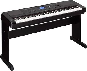 Yamaha DGX660B 88-Key Portable Grand Piano Keyboard Arranger w/ Stand