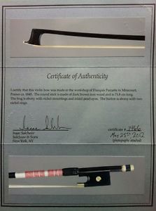 ***FINE FRENCH VIOLIN BOW  FRANCOIS PECCATTE workshop w/Cert***