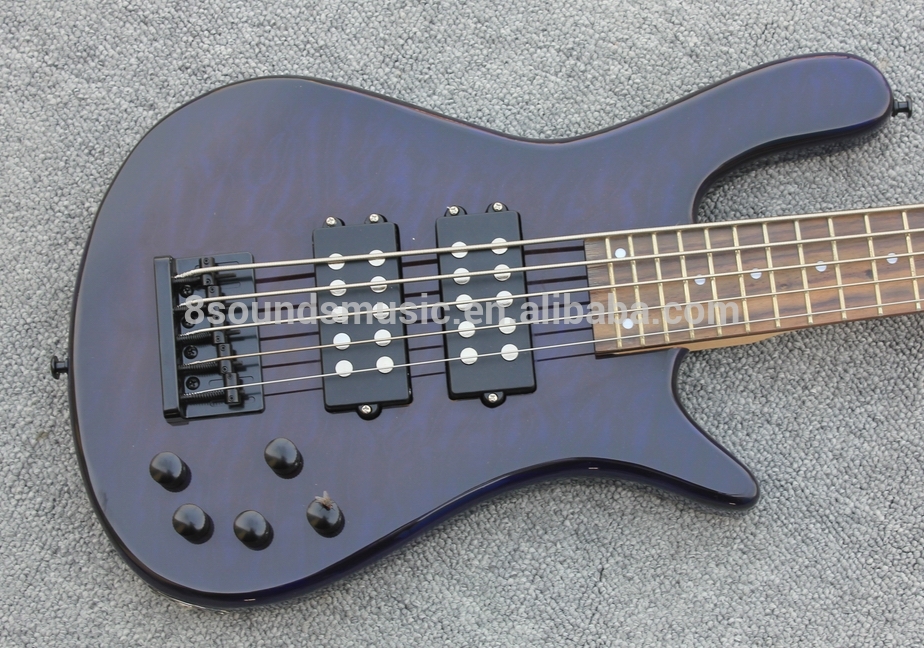 free shipping custom OEM 4 string Electric Bass Guitar with active pickups