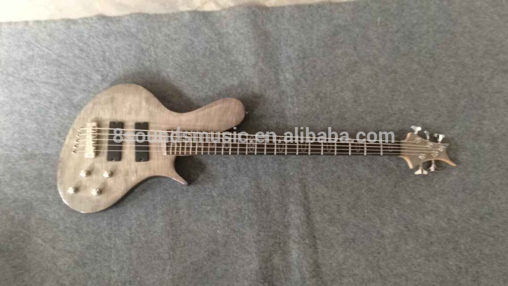 free shipping 5 string bass guitar custom electric bass with active EMG pickups