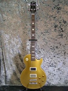 Gibson Les Paul Standard Bass Oversized Gold Top bass w/Hard case/456
