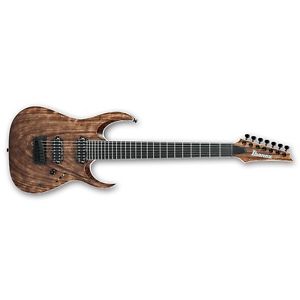 Ibanez RGAIX7U ABS RGA Iron Label Guitar, Antique Brown Stained +Cable