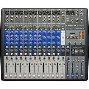 Presonus StudioLive AR16 18- Channel Hybrid Performance and Recording Mixer