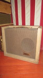 Vintage 1950's Silvertone Model 1391 Combo Amp Tan Warm Thick Vintage Tube Tone