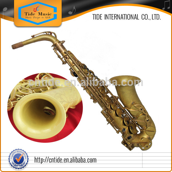 Professional Alto Saxophone Like Selmer Mark VI Yellow Shell Color Full body hand hammering