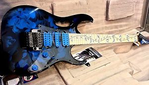 Ibanez Premium JEM77P Blue Floral Pattern BFP Electric Guitar Steve Vai & Case