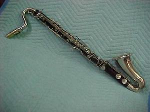 Vintage Conn Boehm System Grenadilla Wood Bass Clarinet, Cleaned Repadded