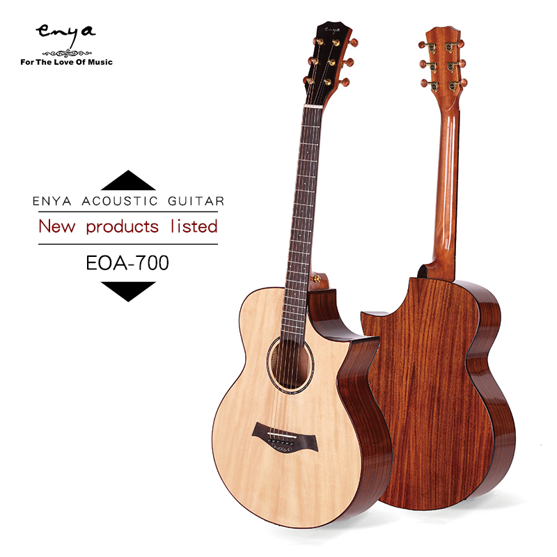 Enya EOA-700 Cutaway Spruce-Koa Solid top Acoustic guitar