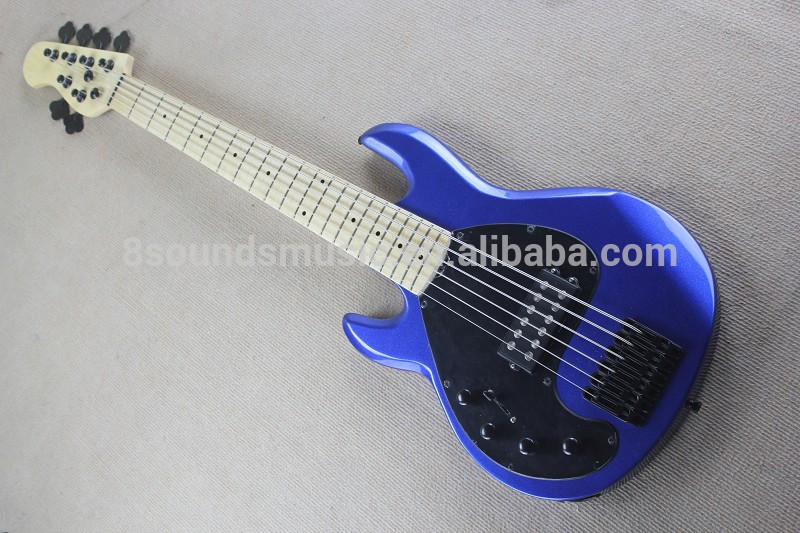 free shipping 6 string custom electric bass with active EMG pickups left handed bass can do OEM logo