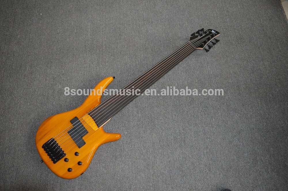 free shipping 7 string electric bass top quality China cheap bass 7 strings electric bass guitar fretless bass