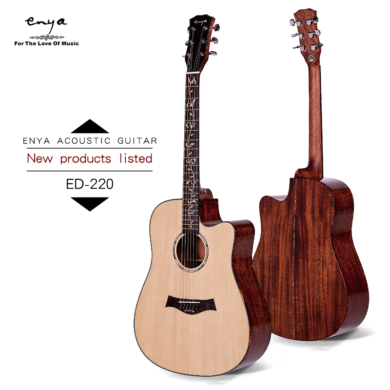 Enya ED-220 Spruce-Mahogany Solid top Acoustic guitar