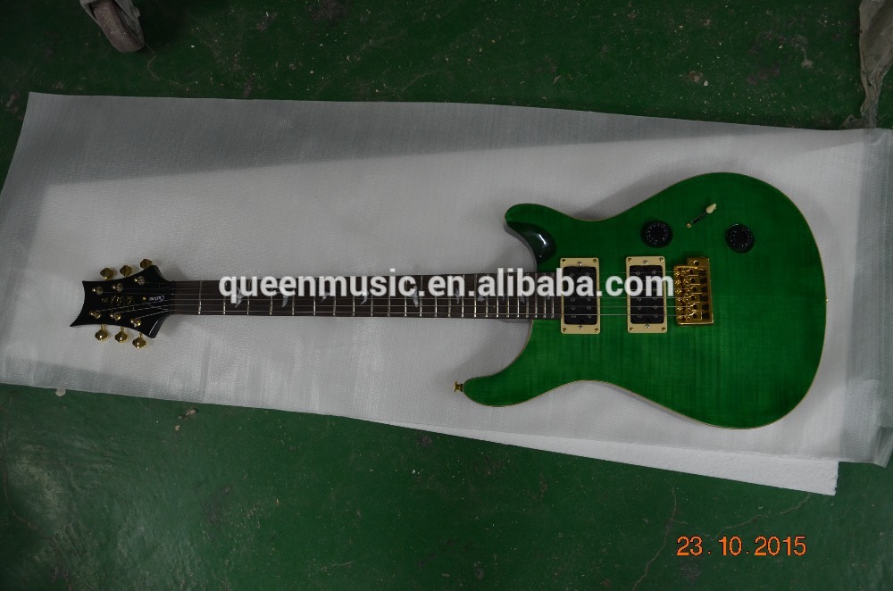 prs custom 24 electric guitar color can choose hardwares golden set-in neck