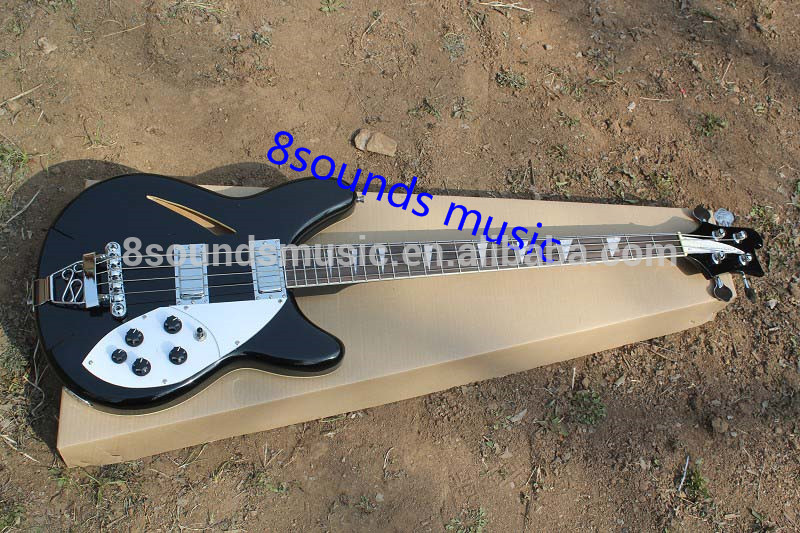 free shipping 4 string hollow body bass semi hollow body RIC bass guitar