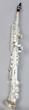 silver curved bell soprano saxophone