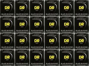 DR Strings BKB-45 Black Beauties Coated Steel Medium Ba... (24-pack) Value Bundl