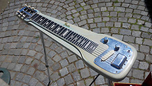 1955 Fender Fullerton Studio Deluxe lap steel guitar slide + original case, legs