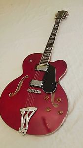 Washburn J-9 Washington Electric Guitar 6-String 1997 ( Red ) Hollow Body RARE