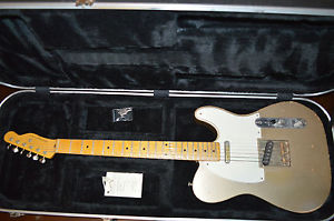 NICE! NASH Guitar T-57 Telecaster Shoreline Gold, Ash Body, Maple Neck, Lollars