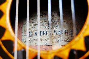 ANDRES MARIN c.a.1900, gold medal 1882/1883, classical guitar