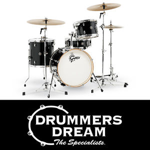 Gretsch Catalina Club Jazz 4 Piece Drum Kit with Flat Base Hardware & Bass Pedal