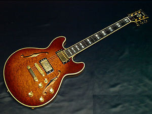 YAMAHA SAS1500 Semi Acoustic Guitar Antique violin sunburst AVS Semi Hard Case