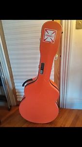 Calton Jumbo Deluxe Flight Case Fiberglass Hardshell Archtop Acoustic Guitar 17"