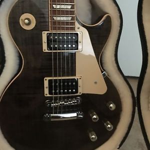 Beautiful Grey/ Black Tiger Strip Gibson Les Paul Traditional Electric Guitar