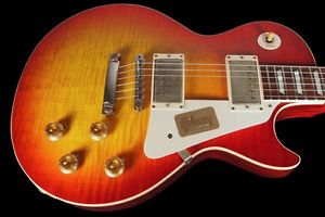 2016 GIBSON LES PAUL 1958 CUSTOM SHOP 58 HISTORIC VOS R8 FLAME TOP WASHED CHERRY