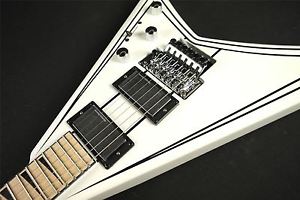 New 2017! Jackson X Series Rhoads RRX24 Snow White with Black Pinstripes