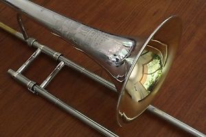 Vintage King 2B Silversonic Trombone by H.N. White Company - 1960