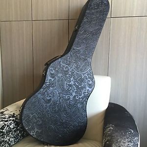ETRO Black Paisley LEATHER Guitar Case - Limited Runway Edition