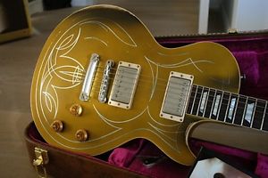 Gibson Les Paul Goldtop Billy Gibbons Aged Custom Shop Pinstripe Hot Rod ZZ Top