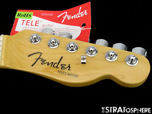 American Fender ELITE Telecaster Tele NECK+ LOCKING TUNERS USA Maple, Compound