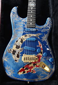 Peter Kellett Aluminium Engraved Guitar Custom Shop Piece of Art