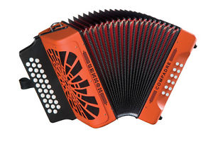 NEW Hohner COAO Compadre Button Accordion Orange ADG A D G La 31 Button MM