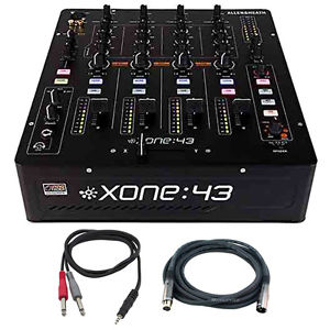 Allen & Heath High Performance 4+1 Channel Analog DJ Mixer w/ Accessories Bundle