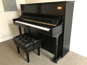 2013 Steinway Upright Piano model "1098" in Satin Ebony - Like New