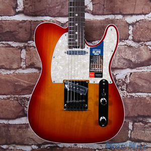 New B-Stock Fender American Elite Telecaster Aged Cherry Burst 8154 Guitar